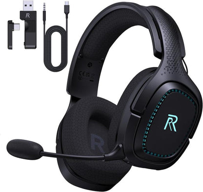 2.4Ghz Wireless Gaming Headset for PS5, Xbox(Wired), PC, Nintendo Switch